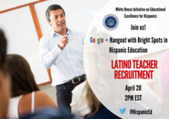 Man next to promotion of the event