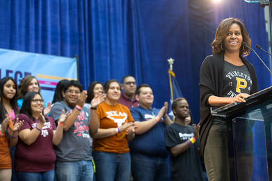 First Lady at College Signing Day