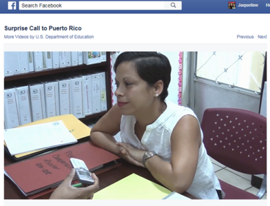 Puerto Rico Teacher Receives a Call 