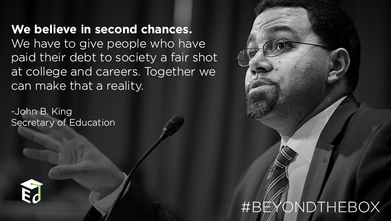 We Believe in Second Changes Photo with Secretary King