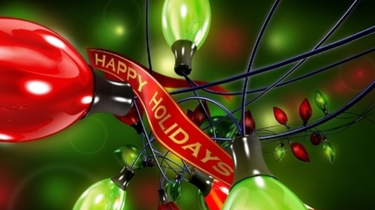 Happy Holidays Lights Image