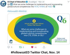 #FellowsatED Twitter Chat, Nov. 14