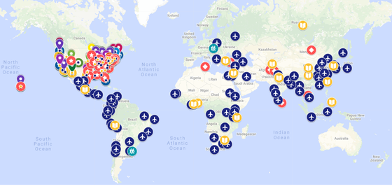 FY 2019 Google Map of IFLE Grantees