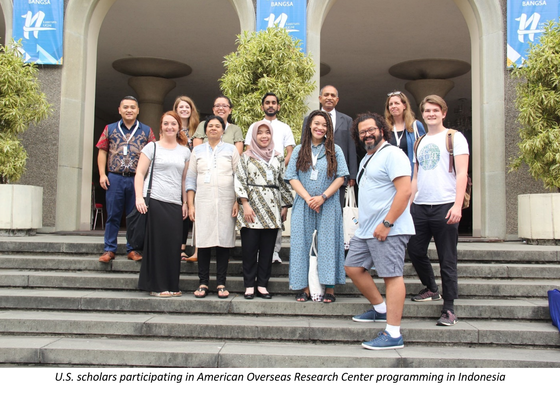 U.S. scholars participating in American Overseas Research Center programming in Indonesia