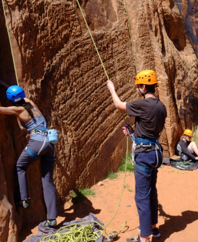 Wasatch Academy Moab climbing trip