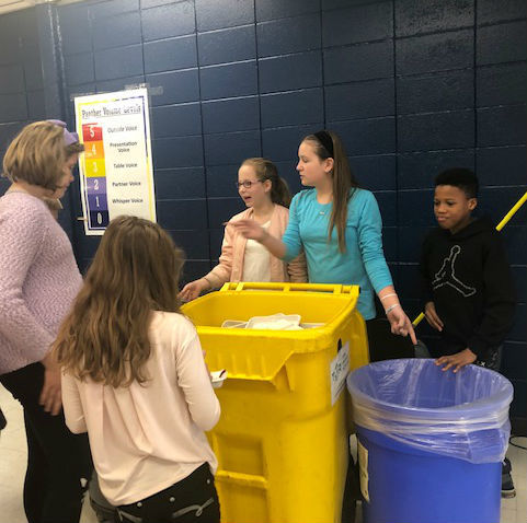 Parkway School District green team recycling