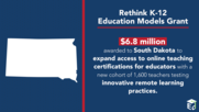 South Dakota Rethink K-12 info $6.8 million