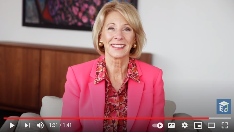 IEW 2020 Video Remarks from Secretary Betsy DeVos