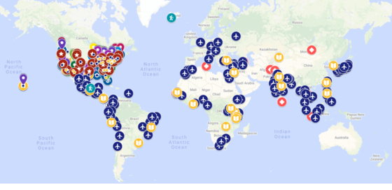 FY 2021 Google Map of IFLE Grantees
