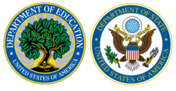 U.S. Department of Education and U.S. Department of State seals
