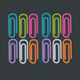 colorful paperclips