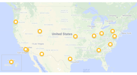 Google map of FY 2021 LRC grantees