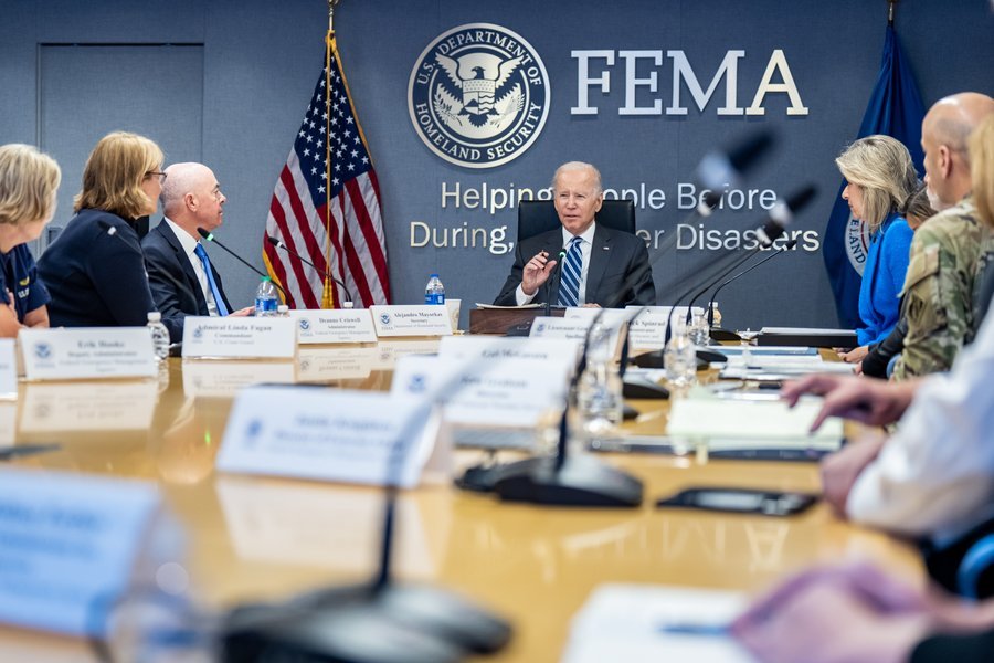 Biden at FEMA