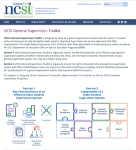 NCSI general supervision toolkit