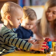 Children playing in a childcare setting