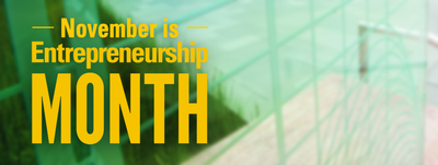 November is National Entrepreneurship Month graphic