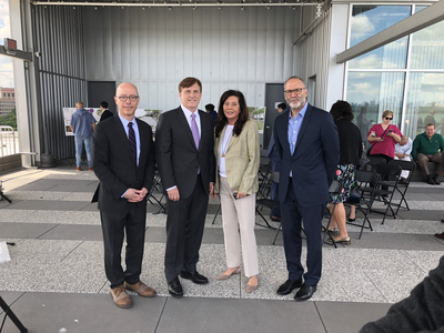 Assistant Secretary John Fleming at the grant announcement in Kearny, New Jersey May 16