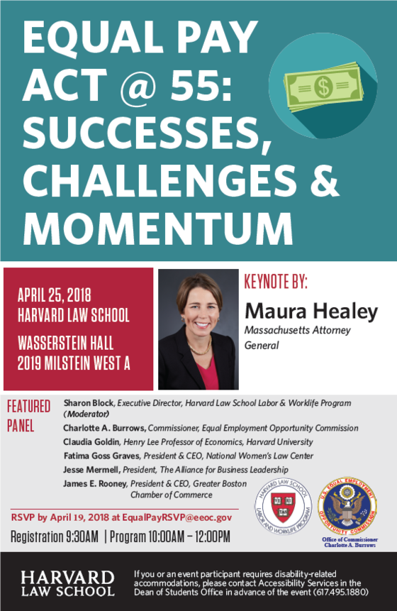 Equal Pay Act 55 Successes, Challenges & Momentum April 25, 2018