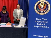 Esaid Olvera at EEOC booth at DaefNation Tacoma