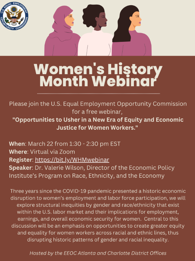 Free Women's History Month Webinar: Opportunities To Usher In A New Era 