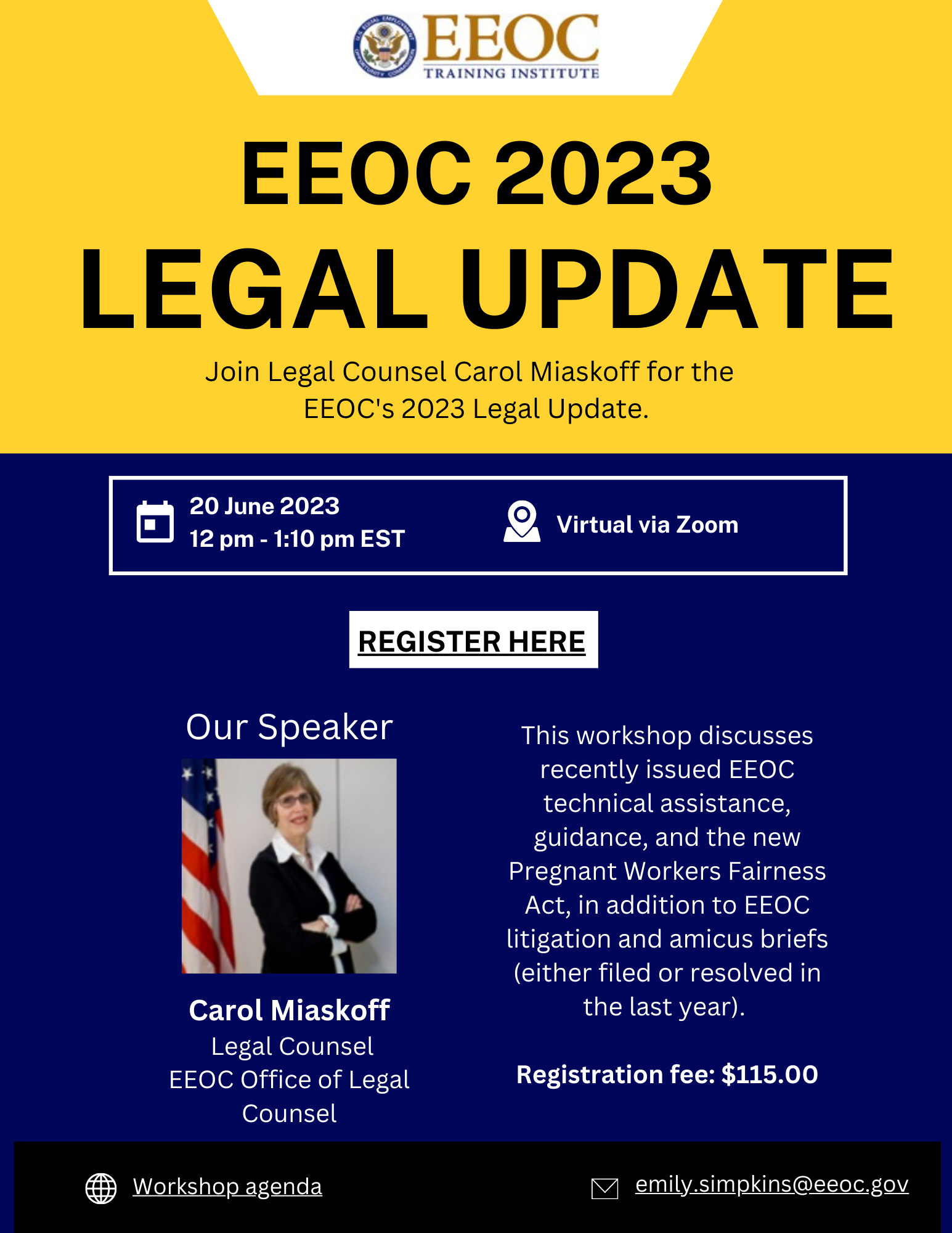 Last Chance to Enroll for the EEOC 2023 Legal Update