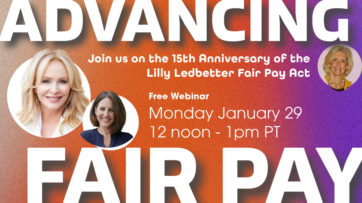 Register Now Mon 1.29 Advancing Fair Pay Sandra Maas + CA Fair Pay Act