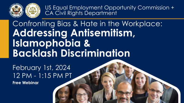 2.1.2024 Addressing Antisemitism, Islamophobia & Backlash Discrimination