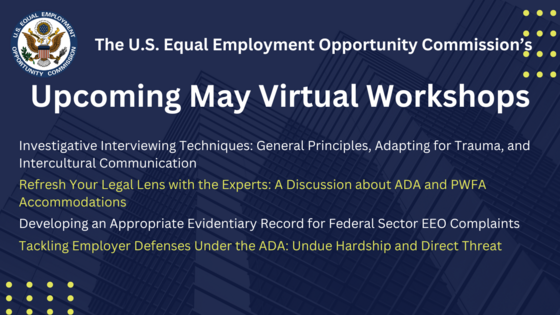 May Virtual Workshops