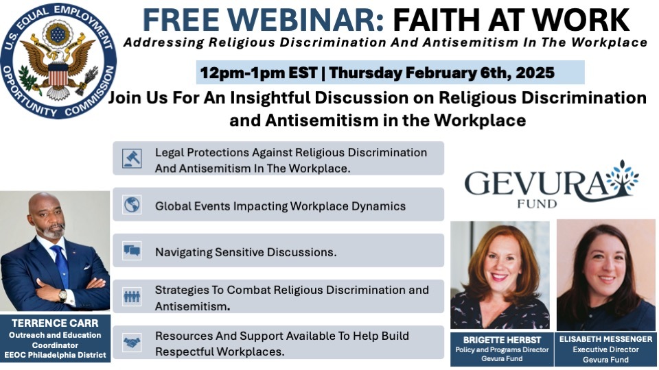 Faith at Work Webinar Flyer