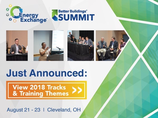 2018 Energy Exchange and Better Buildings Summit Tracks and Themes