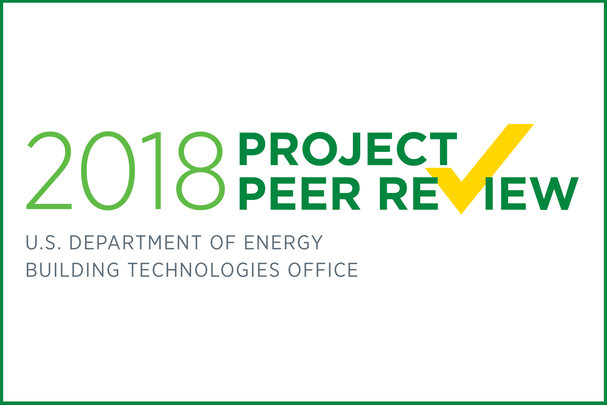 2018 Building Technologies Office Peer Review logo