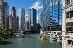 Photo of Chicago buildings.