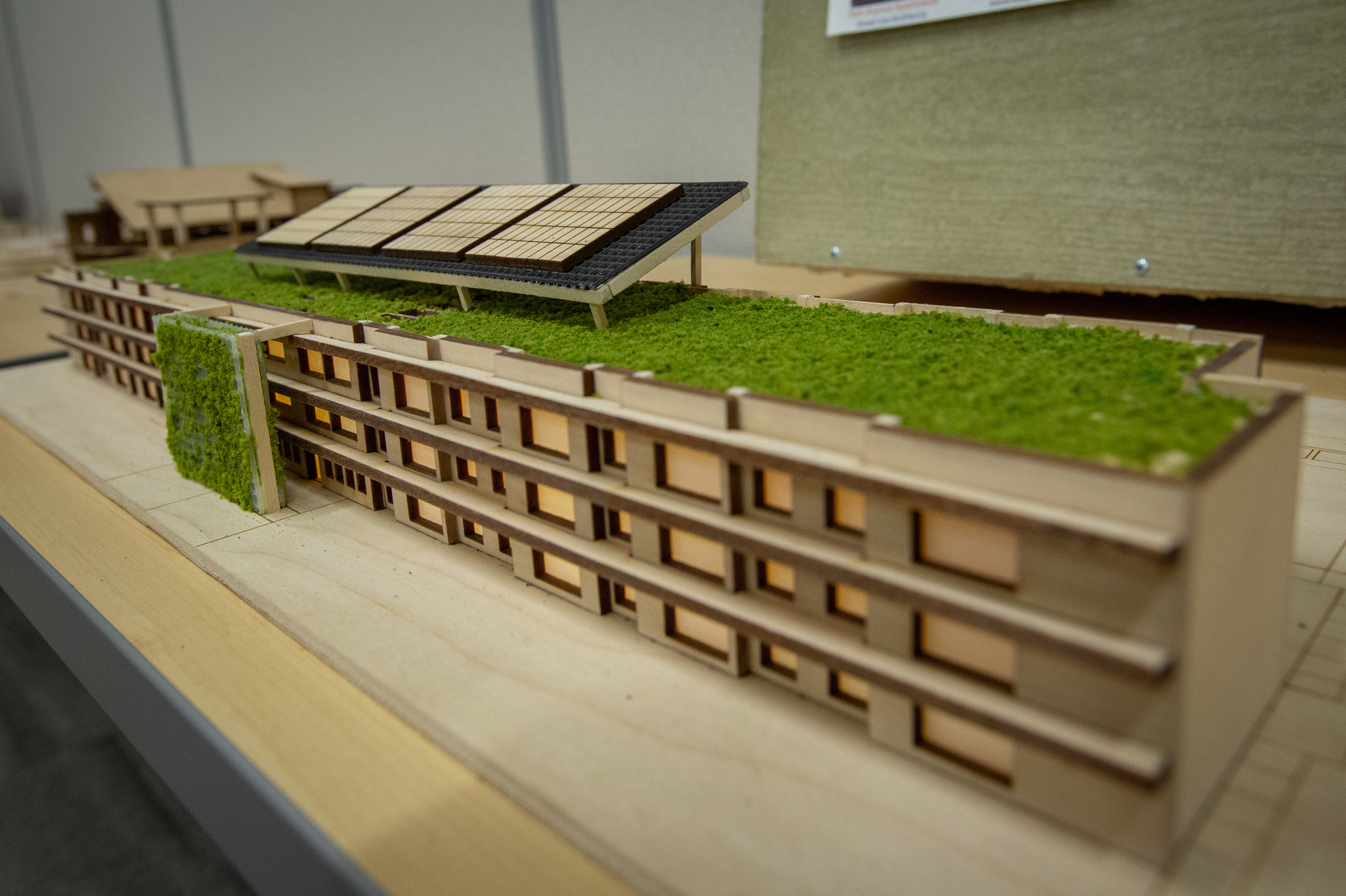 Scale model of a house from the competition.