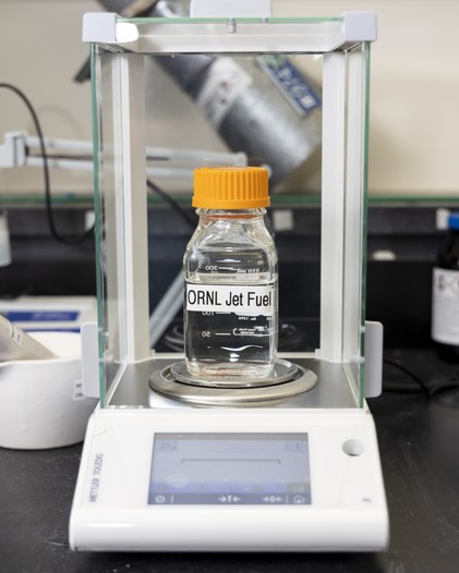 Jet Fuel Being Weighed