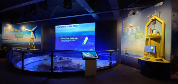 Photo of an exhibit at Mystic Aquarium.