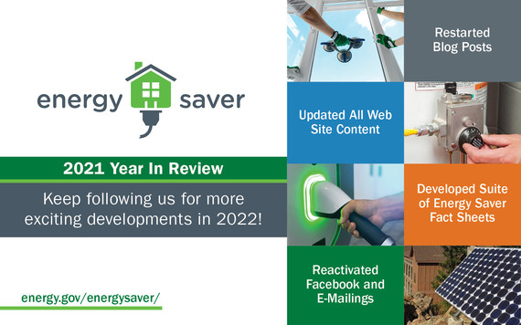 Energy Saver 2021 Year in Review. Keep following us for more exciting developments in 2022!