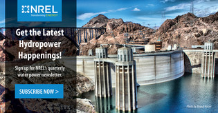 Sign-up for the NREL Hydropower Newsletter!