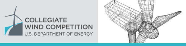 Branding banner for the Collegiate Wind Competition. 