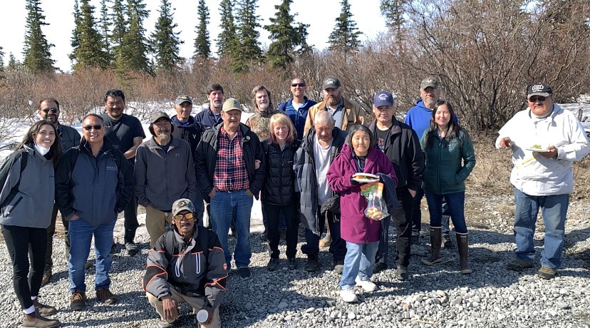 Dr. Richmond with Noatak residents