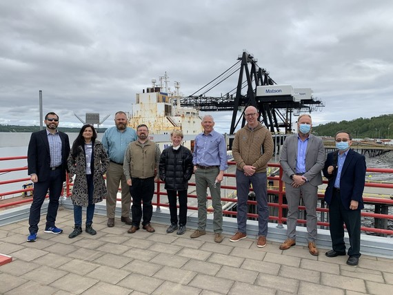 Dr. Richmond and AEO and OTT staff at the Port of Alaska in May 2022. 