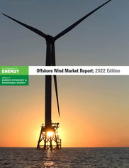 Cover of the Offshore Wind Market Report 2022 Edition. 