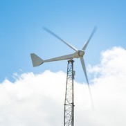 A small wind turbine.