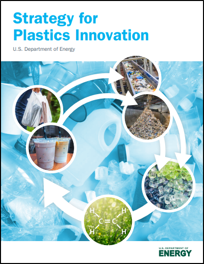 Cover of the new Strategy for Plastics Innovation report