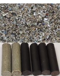 Figure of trash in a landfill - a pellets from INL