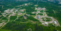 Aerial photo of Argonne National Laboratory.