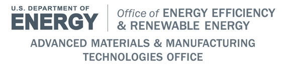 The U.S. Department of Energy Office of Energy Efficiency & Renewable Energy Advanced Materials & Manufacturing Technologies Office logo