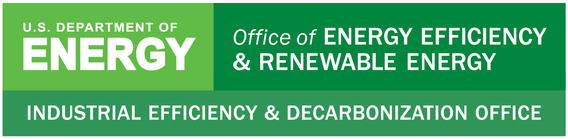 The U.S. Department of Energy Office of Energy Efficiency & Renewable Energy Industrial Efficiency & Decarbonization Office logo