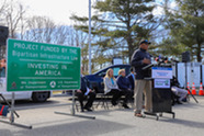 Ribbon cutting ceremony held for station outside in Maine. 