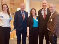 A group of people posing together