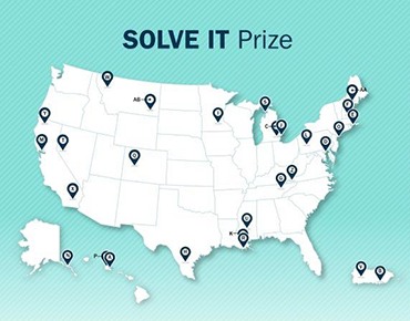 Solve It Prize graphic with US map